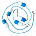 Superjock 12 ft. Rope & Floats Kit, Blue & White - 0.37 in. Rope 3 x 5 in. Floats Stainless Steel Hooks SU2773202